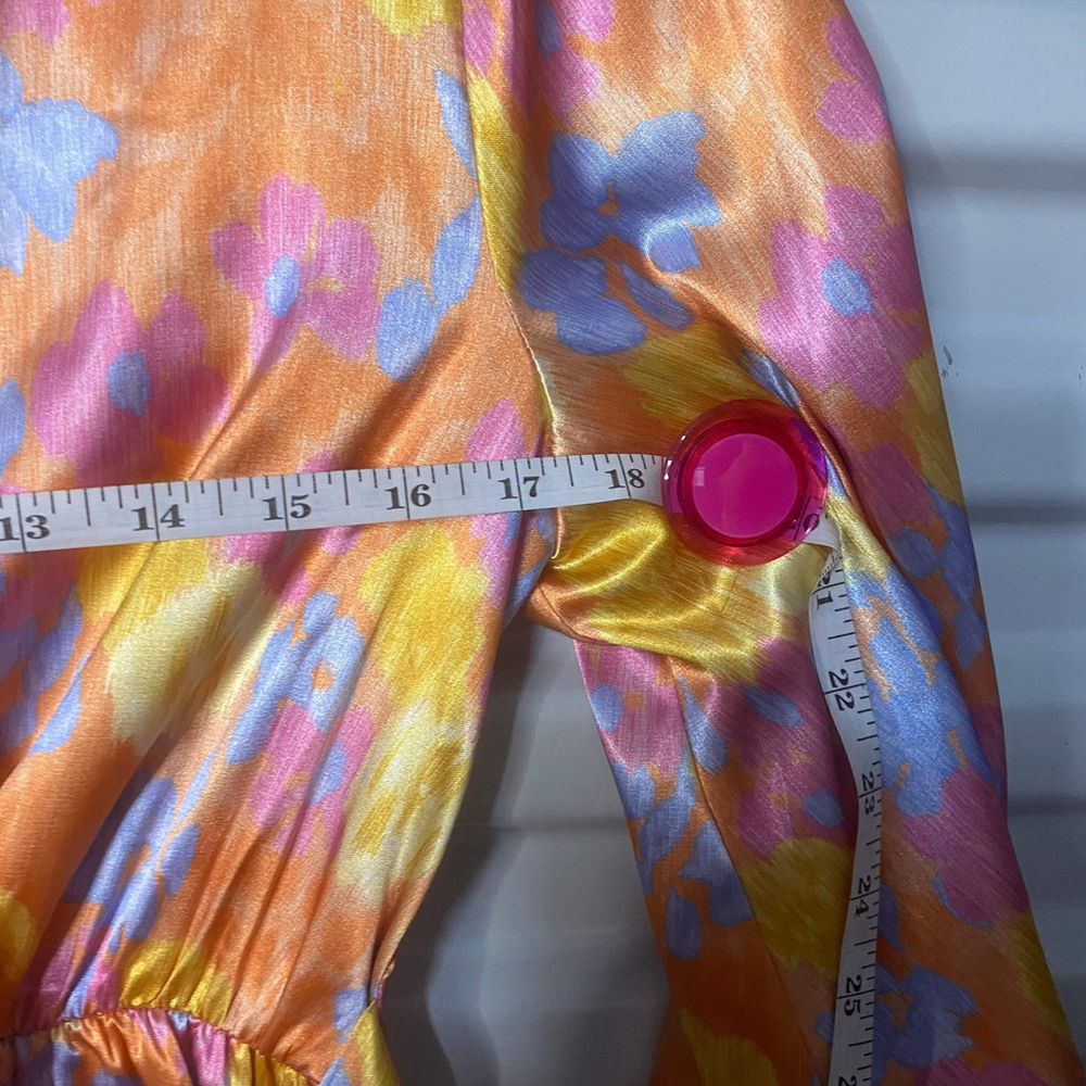 (1027) Orange Peach Love Dress Short, Medium - Picture 7 of 8